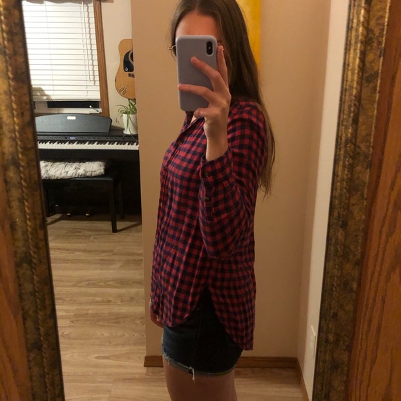 American Eagle soft plaid shirt - Picture 3 of 5
